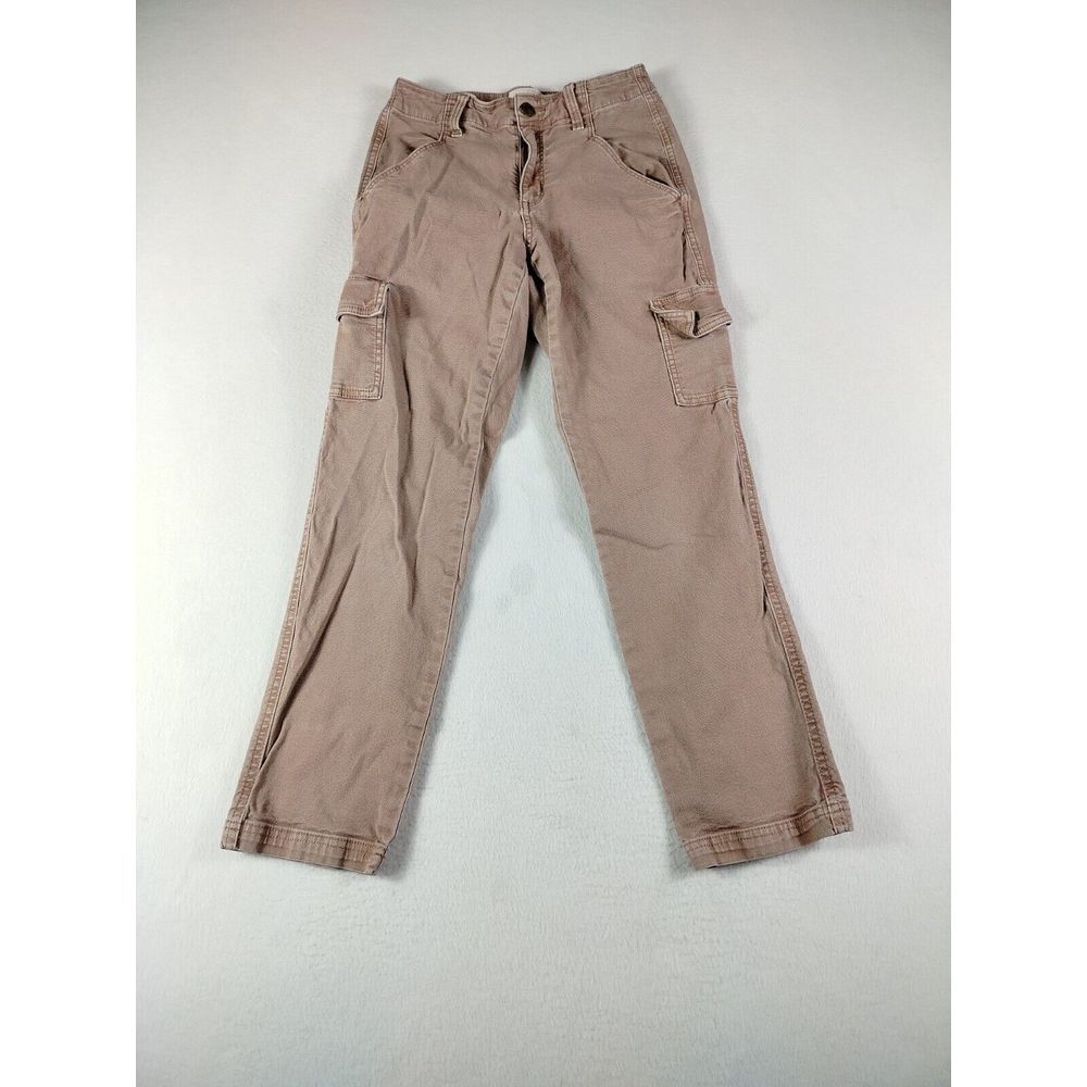 Universal Thread Cargo Jeans Women 2 Red Y2K Classiccore Normcore High Rise Slim